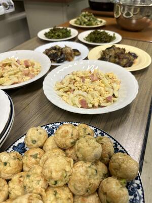 豪華な夕食ができました。