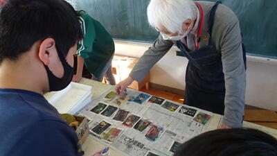 渡辺先生と完成した作品