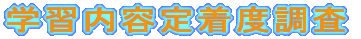 学習内容定着度調査
