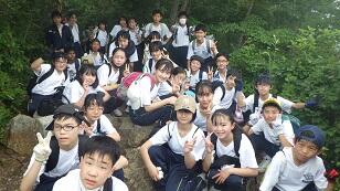 登山でのクラス集合