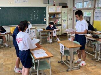 模擬総会の様子