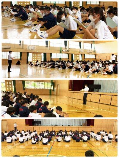 学年集会の様子