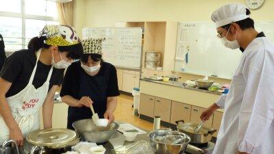 調理実習の様子