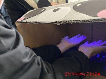手洗いチェックの様子