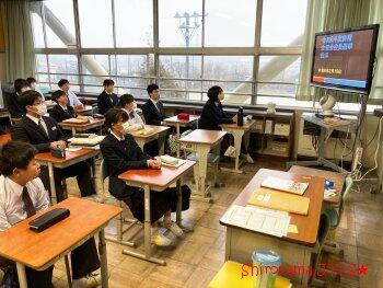 生徒会役員選挙告示の様子