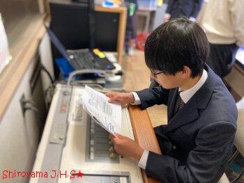 生徒会役員選挙告示の様子