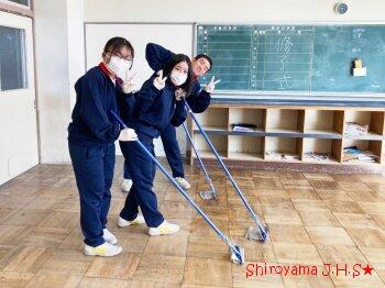 ワックスがけの様子