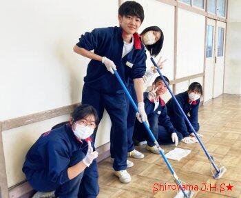 ワックスがけの様子
