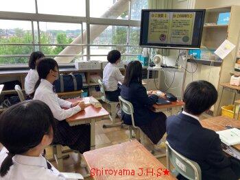 いじめゼロ朝会の様子