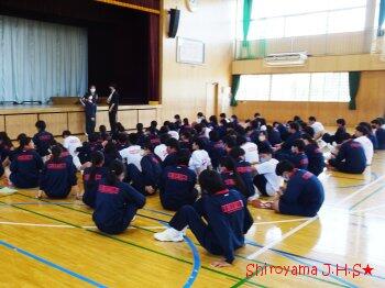 3学年集会の様子