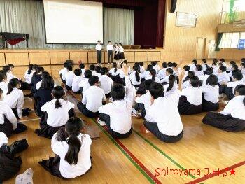 2年生 学年集会の様子