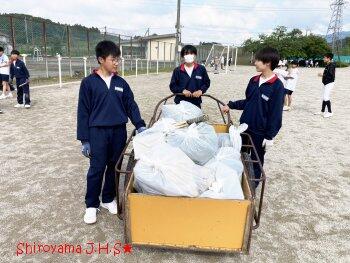 PTA親子環境整備の様子