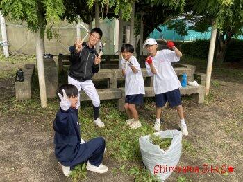PTA親子環境整備の様子