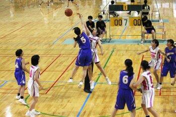 女子バスケットボール部の様子