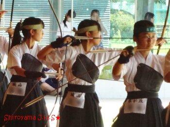 弓道部の様子