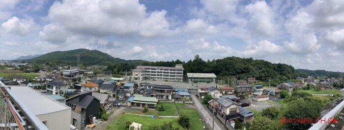 校舎より北を望む