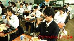 おにぎりの日の給食の様子