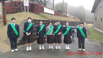 地域学校園あいさつ運動の様子