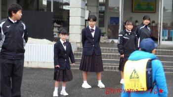 地域学校園あいさつ運動の様子
