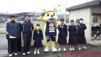 地域学校園あいさつ運動の様子