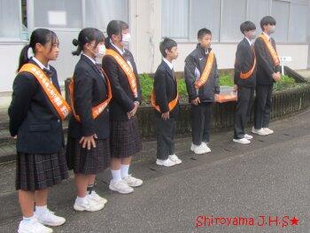 地域学校園あいさつ運動の様子
