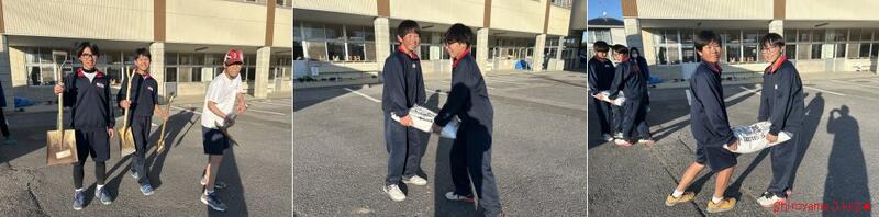 男子ソフトテニス部の様子