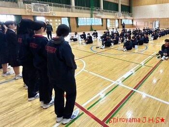 学年集会の様子