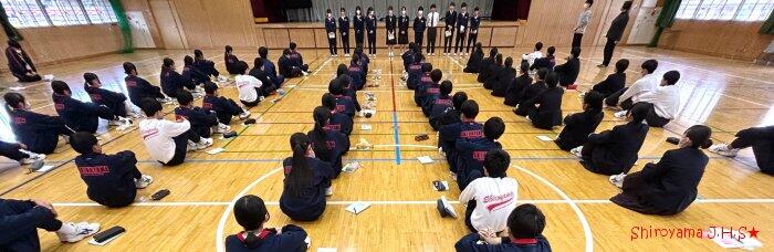 学年集会の様子