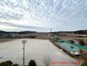 今日の城山中学校