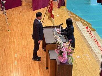 同窓会入会式の様子