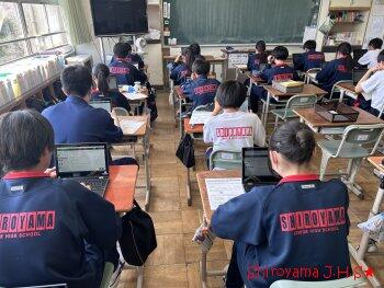 全国学力・学習状況調査の様子