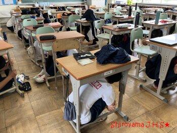 避難訓練の様子