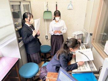 テレビ放送の様子
