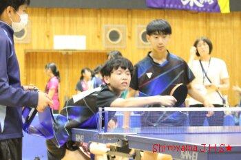 宇河総体 卓球ダブルの様子