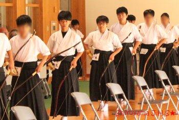 弓道部男子の様子