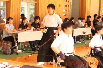 弓道部男子の様子