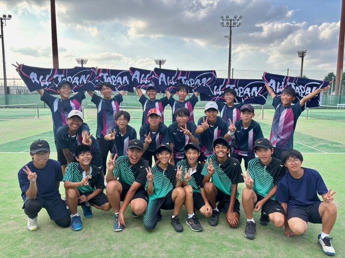 ソフトテニス部男子の様子
