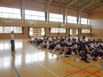 1日体験学習事前集会の様子
