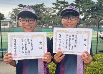 ソフトテニス部男子の様子