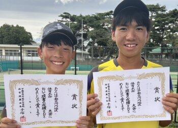 ソフトテニス部男子の様子