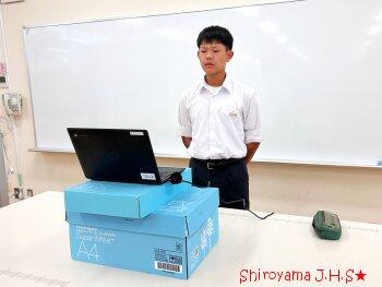始業式の様子