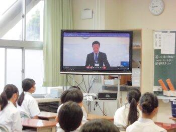 始業式の様子