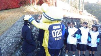 あいさつ運動の様子