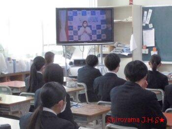 生徒会朝会の様子