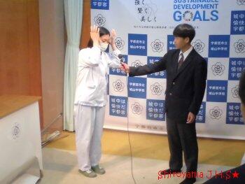 生徒会朝会の様子