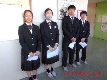 生徒会朝会の様子