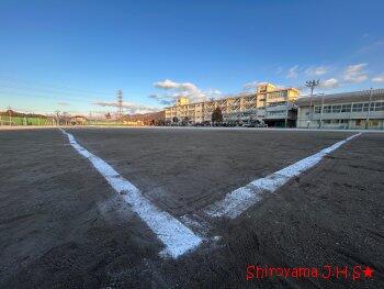 今日の城山中学校