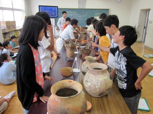 埋蔵文化財センター出前授業3
