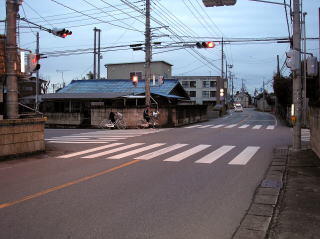 栃木街道旧道・光音寺交差点付近