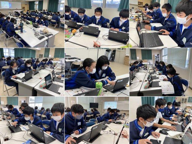 2年生の技術課の授業の様子